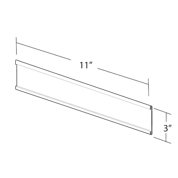 11"W x 3"H Adhesive-Back Nameplate, PK10